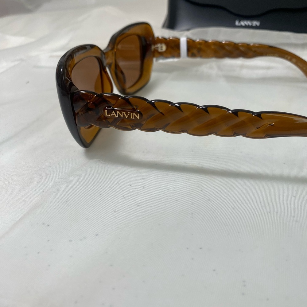 LANVIN Amber Brown Designer summer Sunglasses ๐ - Picture 6 of 9